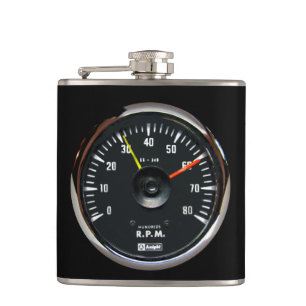 ronde analoge automatische tachometer heupfles