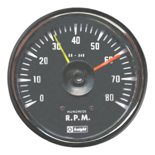  ronde analoge automatische tachometer hockey puck (Voorkant)