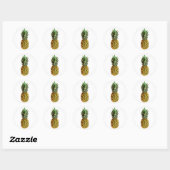 Ronde ananas stickers (Vel)