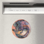 Ronde Archaeopteryx Magneet (Insitu (Vaatwasser))