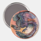 Ronde Archaeopteryx Magneet (Voorkant / Achterkant)
