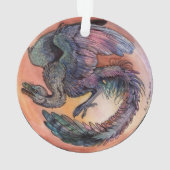 Ronde Archaeopteryx Ornament (achterkant)