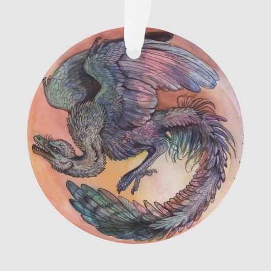 Ronde Archaeopteryx Ornament (voorkant)