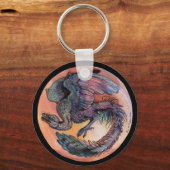 Ronde Archaeopteryx Sleutelhanger (Voorkant)