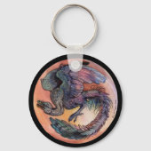 Ronde Archaeopteryx Sleutelhanger (Achterkant)