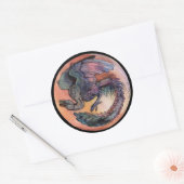 Ronde Archaeopteryx Sticker (Envelop)