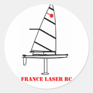 Ronde autocolon FRANCE LASER RC Sticker