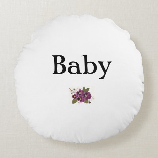 Ronde Baby Kwekerij Kussen (Voorkant)