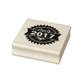Ronde Badge Klasse van 2017 Rubber Stamp Rubberstempel (Stempel)
