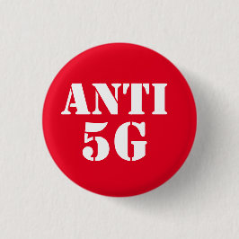 Ronde badge knop Anti 5G Button 3,2 Cm