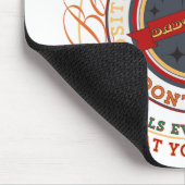 Ronde Badge met 'Dad's Rules' Muismat (Hoek)