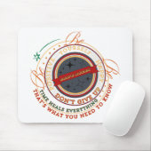 Ronde Badge met 'Dad's Rules' Muismat (Met muis)