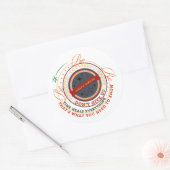 Ronde Badge met 'Dad's Rules' Sticker (Envelop)