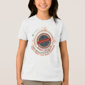 Ronde Badge met 'Dad's Rules' Tri-Blend Shirt (Voorkant)