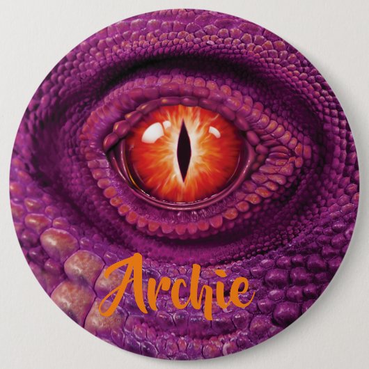 Ronde badge met monogram Drakenoog Button 6,0 Cm (Voorkant)