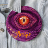 Ronde badge met monogram Drakenoog Button 6,0 Cm (In situ)