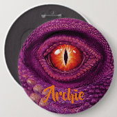 Ronde badge met monogram Drakenoog Ronde Button 6,0 Cm (Voorkant /achterkant)