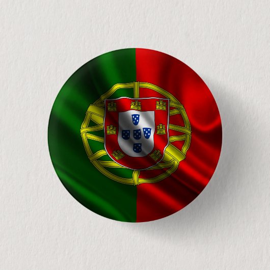 Ronde badge Portugal Button 3,2 Cm (Voorkant)