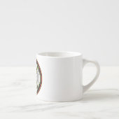 Ronde badge van de brandweer espresso kop (Rechts)