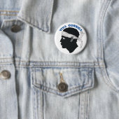 Ronde badge, Viva Corsica Button 5,7 Cm (In situ)