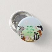 Ronde badge voor boerderijdieren button 3,2 cm (Voorkant /achterkant)