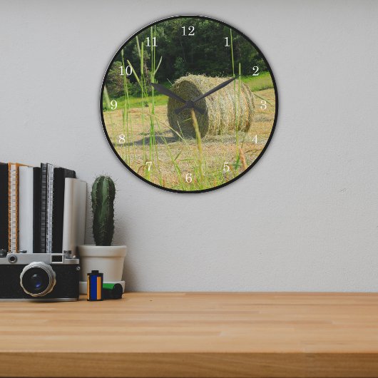 Ronde balen in zomerboer Hay Field Scene Grote Klok