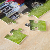 Ronde Barn Oklahoma. Kerstgroeten Legpuzzel (Zijkant)