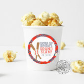 Ronde Baseball Party Favor Sticker