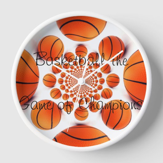 Ronde Basketball Wallklok (Voorkant)
