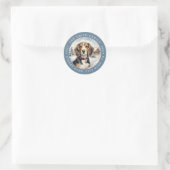 Ronde Beagle-hondstickers Sticker (Tas)
