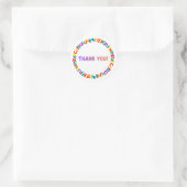 Ronde bedanksticker sticker (Tas)