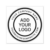 Ronde bedrijfsnaam en URL aangepaste logo sjabloon Zelfinktende Stempel (Design)