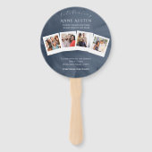 Ronde begrafenisprogramma Fan Classic & Soft Handwaaier (Achterkant)