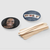 Ronde begrafenisprogramma Fan Classic & Soft Handwaaier (Niet-gemonteerd)