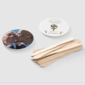 Ronde begrafenisprogramma Fan Custom Memorial Keep Handwaaier (Niet-gemonteerd)