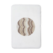 Ronde Beige Mosaic Medium Bath Mat (Voorkant Verticaal)