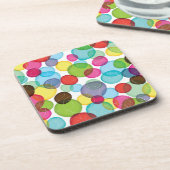 Ronde belletjes kinder patroon 2 bier onderzetter (Linkerzijde)