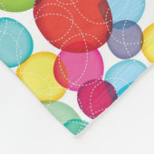 Ronde belletjes kinder patroon 2 fleece deken (Hoek)