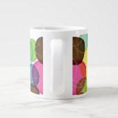 Ronde belletjes kinder patroon 2 grote koffiekop (Achterkant)