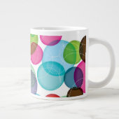 Ronde belletjes kinder patroon 2 grote koffiekop (Rechts)