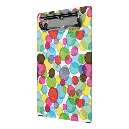 Ronde belletjes kinder patroon 2 mini klembord (Angled2)