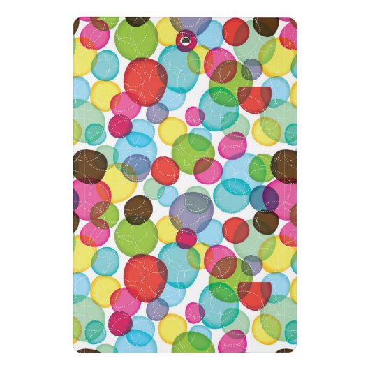 Ronde belletjes kinder patroon 2 mini klembord (Achterkant)