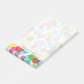 Ronde belletjes kinder patroon 2 post-it® notes (Schuin)