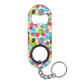 Ronde belletjes kinder patroon 2 sleutelhanger flessenopener (Achterkant)