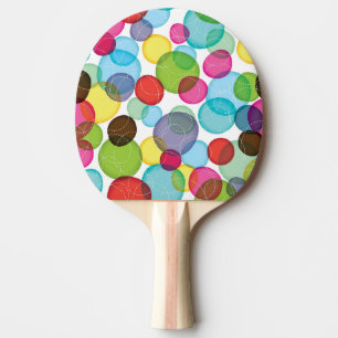 Ronde belletjes kinder patroon 2 tafeltennisbatje