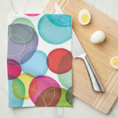 Ronde belletjes kinder patroon 2 theedoek (Quarter Fold)