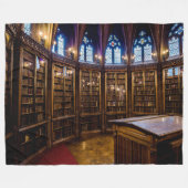 RONDE BIBLIOTHEEK FLEECE DEKEN (Voorkant (Horizontaal))