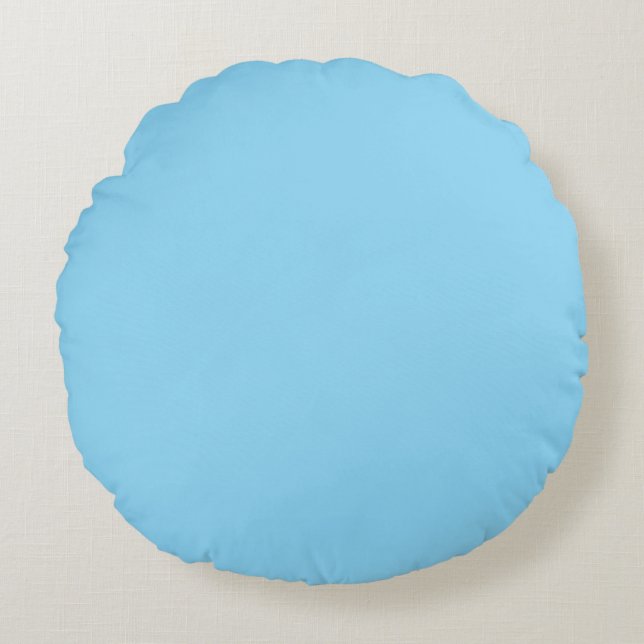 Ronde Blauwe Kussen (Voorkant)