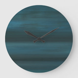 Ronde Blauwe Regen Abstracte Wandklok