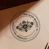 Ronde  bloem Dit boek behoort tot Rubberstempel